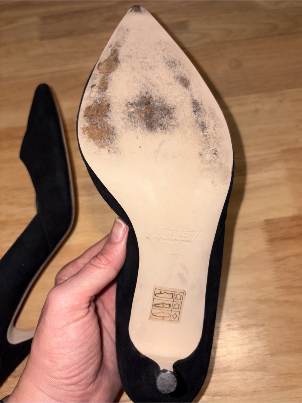 J. Crew Black Suede Pointed-Toe Pumps - Picture 7 of 7